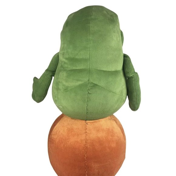 New Ghostbusters Slimer On Pumpkin Plush 2016 Halloween Gemmy 24” Tall Greeter - Picture 4 of 8